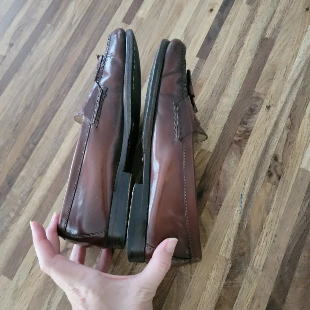 Cole Haan Men's Pinch Tassel  Brown Leather Loafers